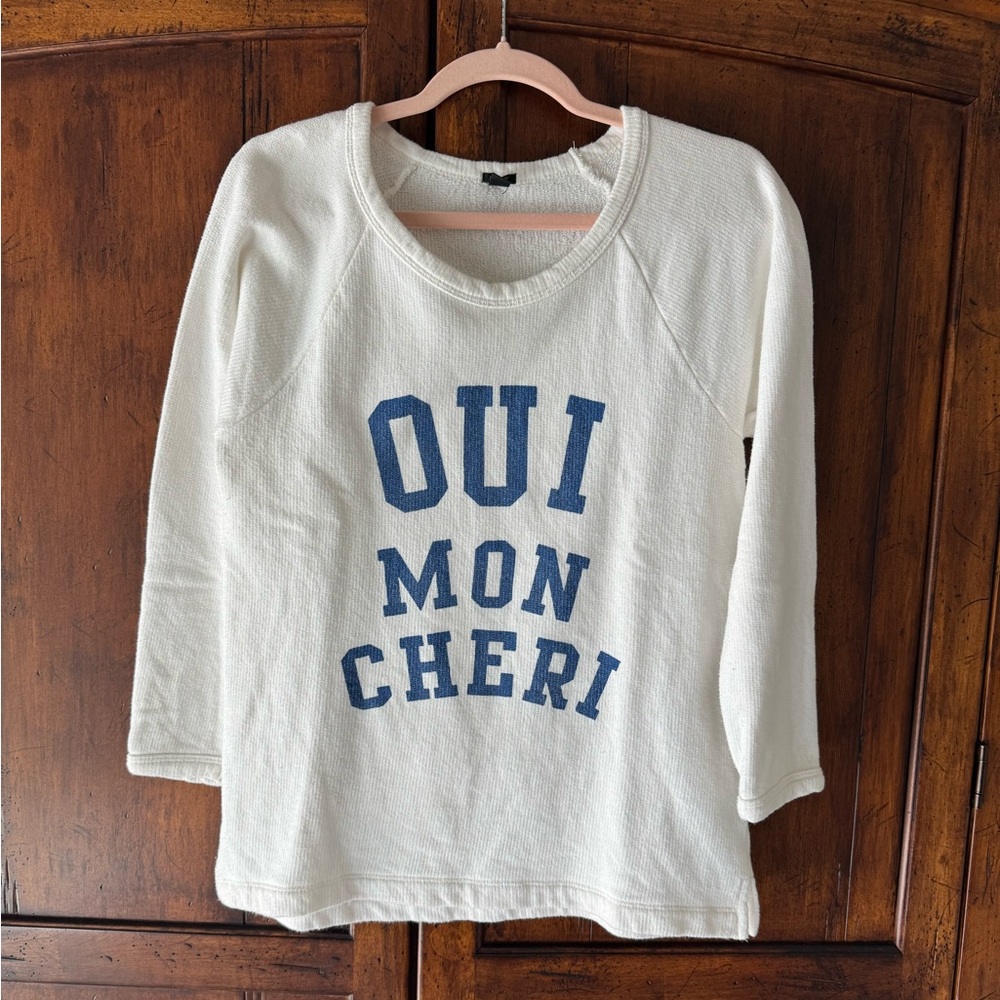SOLD__J. Crew | Oui Mon Cherie Sweater Top | S - Picture 2 of 3